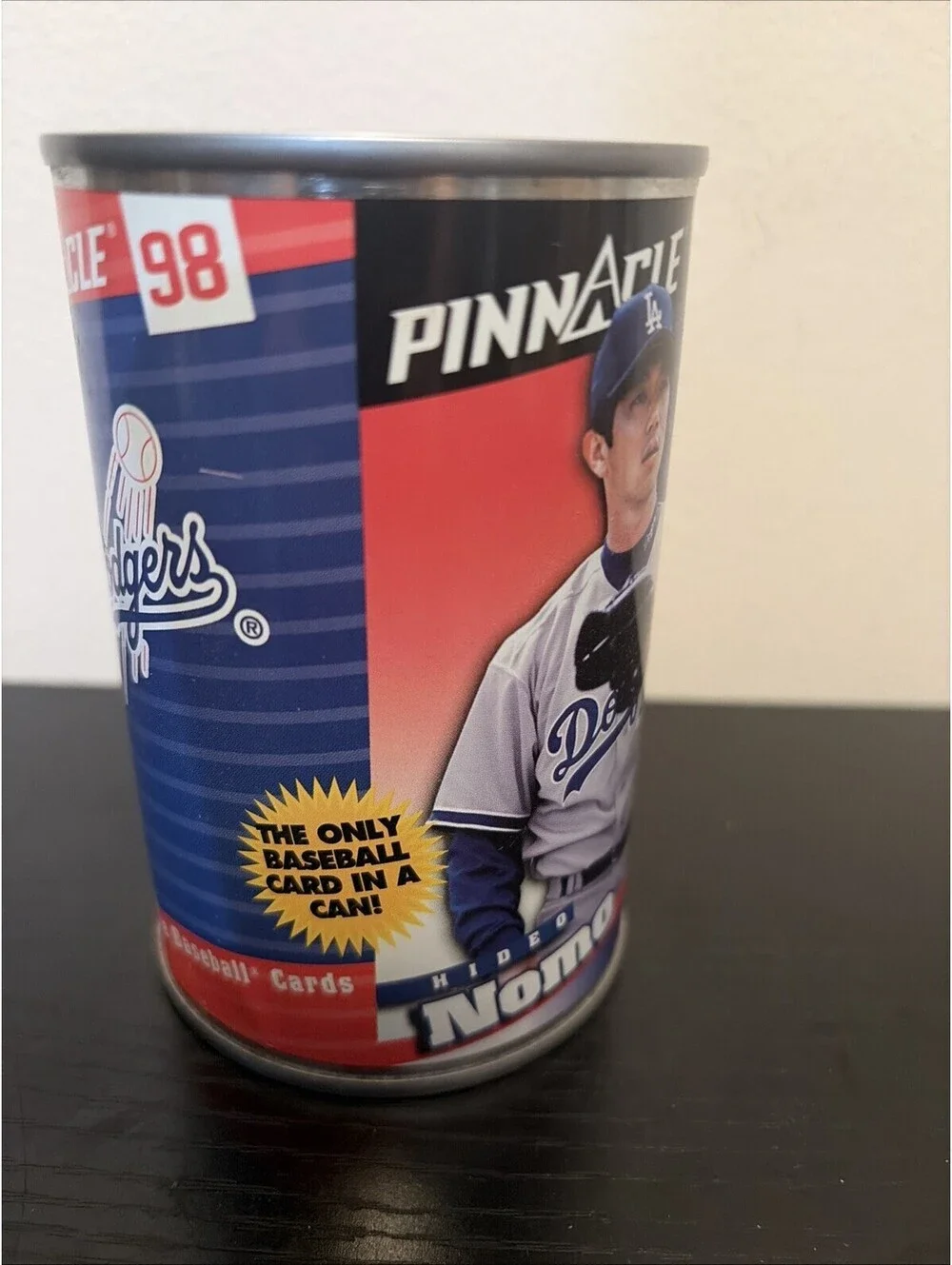 Los Angeles Dodgers 1998 Hideo Nomo Pinnacle Card In A Can Brand New Sealed Can